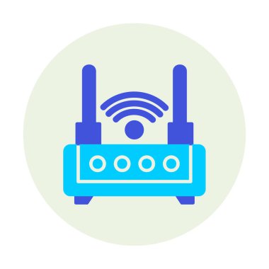  Wi-fi yönlendirici vektör illüstrasyonu