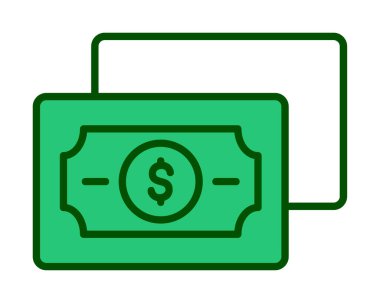 para düz simgesi, vektör illüstrasyonu