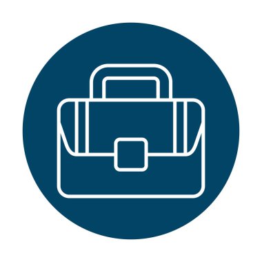 Çanta. Web simgesi basit illüstrasyon