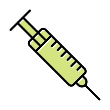 Şırınga web simgesi, vektör çizim 