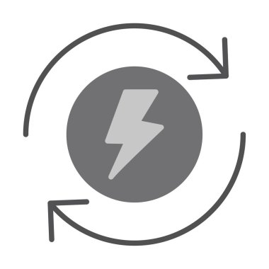 Güç. Web simgesi basit illüstrasyon