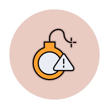 Uyarı işareti simgesinin vektör illüstrasyonu 