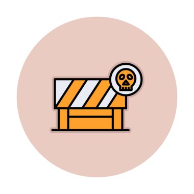 Tehlike Öndeki Yol İşareti, vektör çizimi