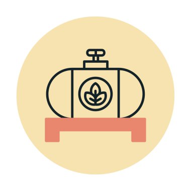 yakıt tankı ikonu vektör illüstrasyonu