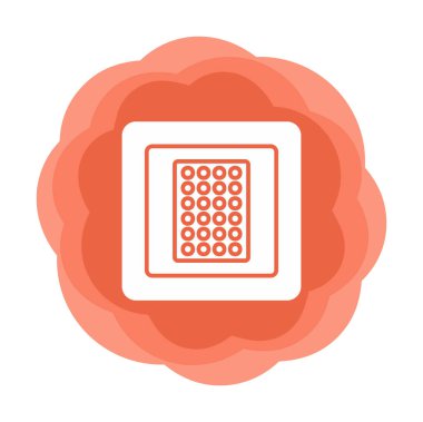 Nikotin yaması vektör illüstrasyonu  