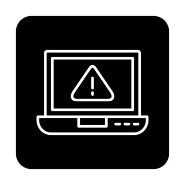 uyarı simgesi olan dizüstü bilgisayar 