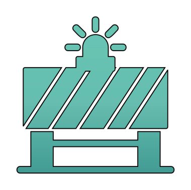 Yol Bariyeri vektör simgesi tasarımı