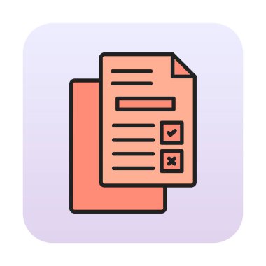 belgelerin vektör çizimi simgesi  