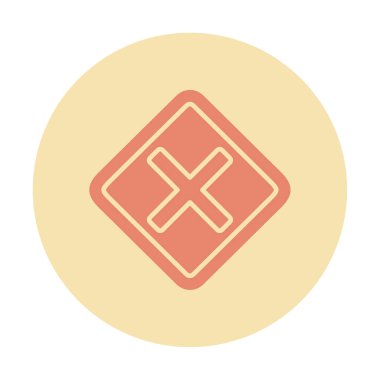 Tahriş simgesi için vektör illüstrasyonu  