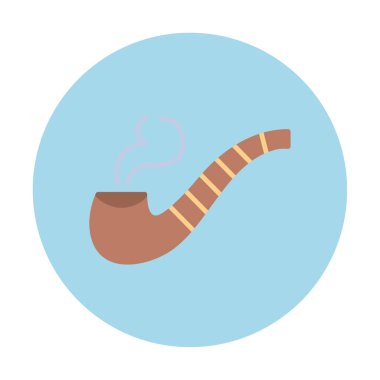 tütün tüttürme çubuğu simgesi, vektör illüstrasyonu