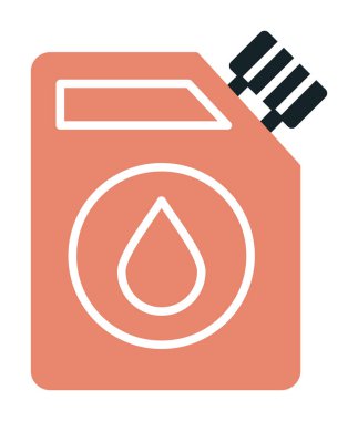  Yakıt Çubuğu simgesi, vektör illüstrasyonu   