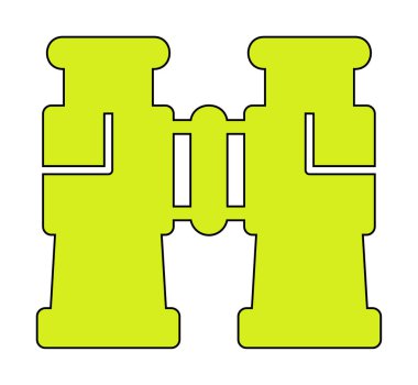 binoküler ikon vektör çizimi