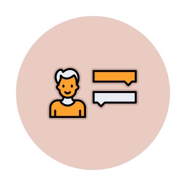 Röportaj simgesi çizimi