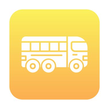 bus simgesi, vektör illüstrasyonu