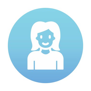 avatar kadın karakter simgesi