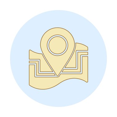 harita işareti simgesi. vektör çizim 