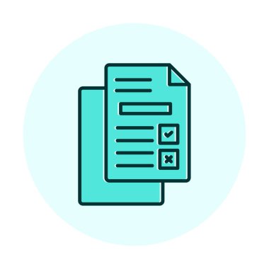 belgelerin vektör çizimi simgesi  