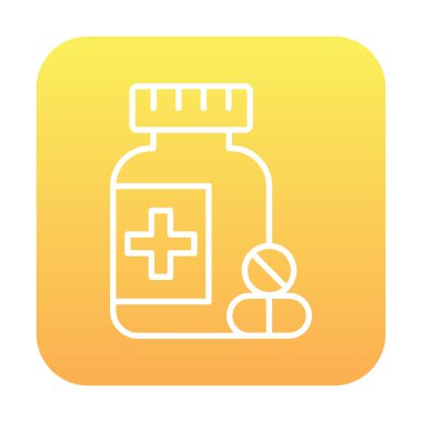 Tıbbi hap ikonu vektör illüstrasyonu. İlaçlar                               