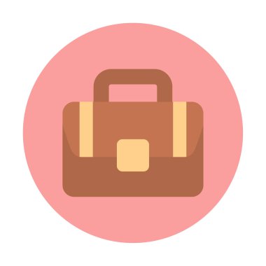 Çanta. Web simgesi basit illüstrasyon