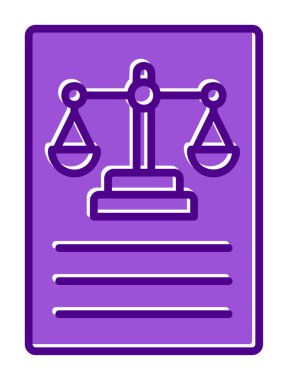 Basit yasalar simgesi vektör illüstrasyon tasarımı