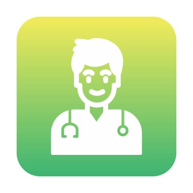 Doktor simgesinin vektör çizimi