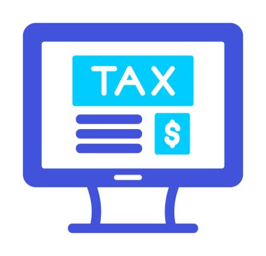 vergi ödeme ikonu vektör illüstrasyonu