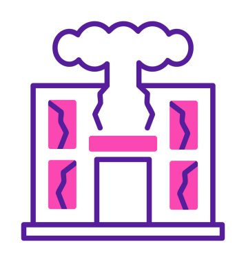 Savaş Yıkım konsepti vektör çizimi