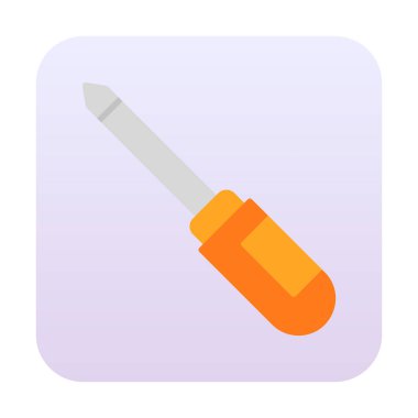 tornavida aracı izole edilmiş simge vektör çizimi