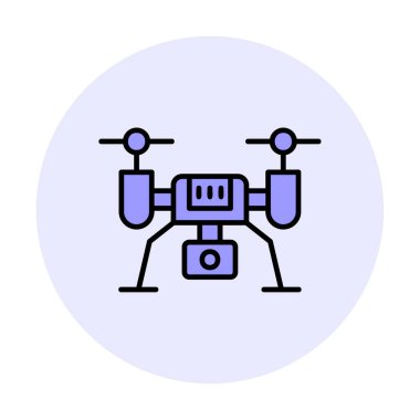 İHA simgesi, vektör illüstrasyonu  