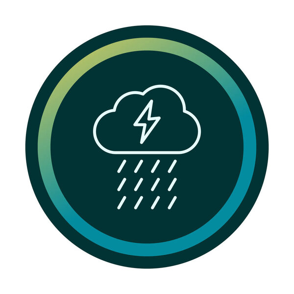 иконка дождя, векторная иллюстрация  