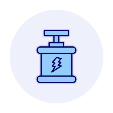 Basit düz patlama simgesi, vektör illüstrasyonu