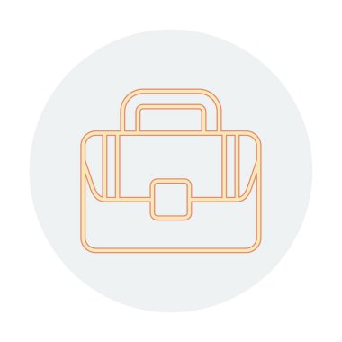 Çanta. Web simgesi basit illüstrasyon