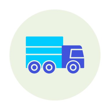 kamyon simgesi, vektör illüstrasyonu