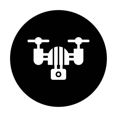 İHA simgesi, vektör illüstrasyonu  