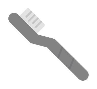 düz diş fırçası ikonu vektör illüstrasyonu