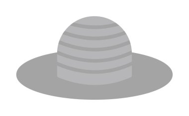 Güneş Şapkası simgesinin vektör illüstrasyonu 