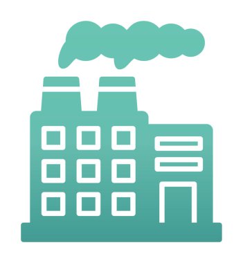 Factory icon, vector illustration simple design