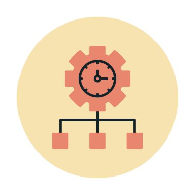 vector illustration of Time Management modern icon                       