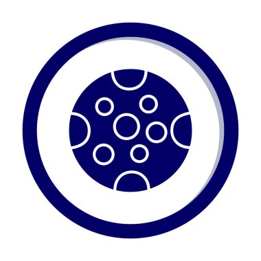 Dolunay düz ikonu. vektör illüstrasyonu 