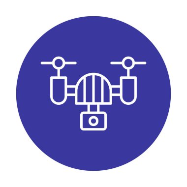 İHA simgesi, vektör illüstrasyonu  