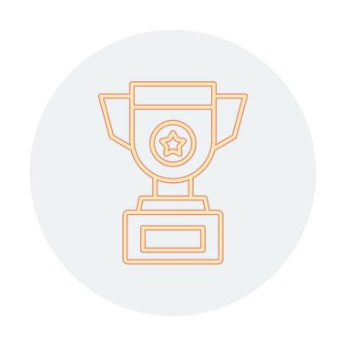 kupa simgesi, vektör çizimi