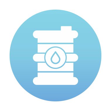 Petrol varil web simgesi, vektör çizim