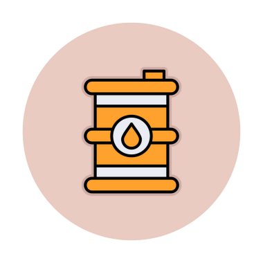 Petrol varil web simgesi, vektör çizim