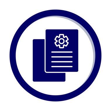 Çalışma Raporu. Web simgesi basit illüstrasyon