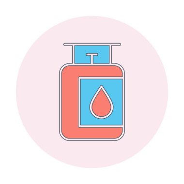 gaz tankı ikonu vektör illüstrasyonu