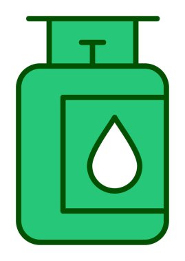 gaz tankı ikonu vektör illüstrasyonu