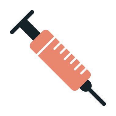 Şırınga web simgesi, vektör çizim 