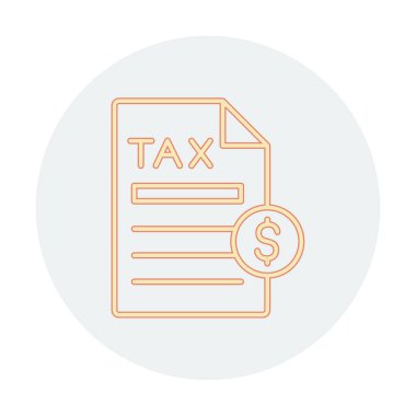 Vergi Ödeme simgesinin vektör çizimi