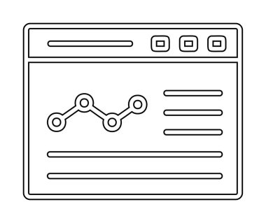 izole edilmiş grafik vektörlü iş web sitesi simgesi 