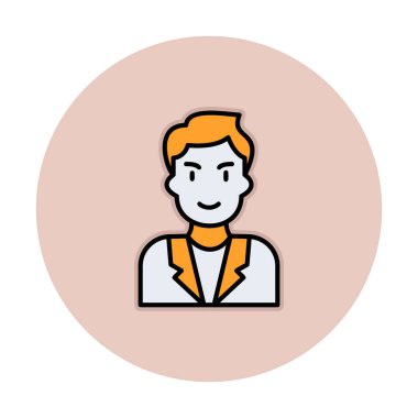 Aday erkekler simgesi, vektör illüstrasyonu 